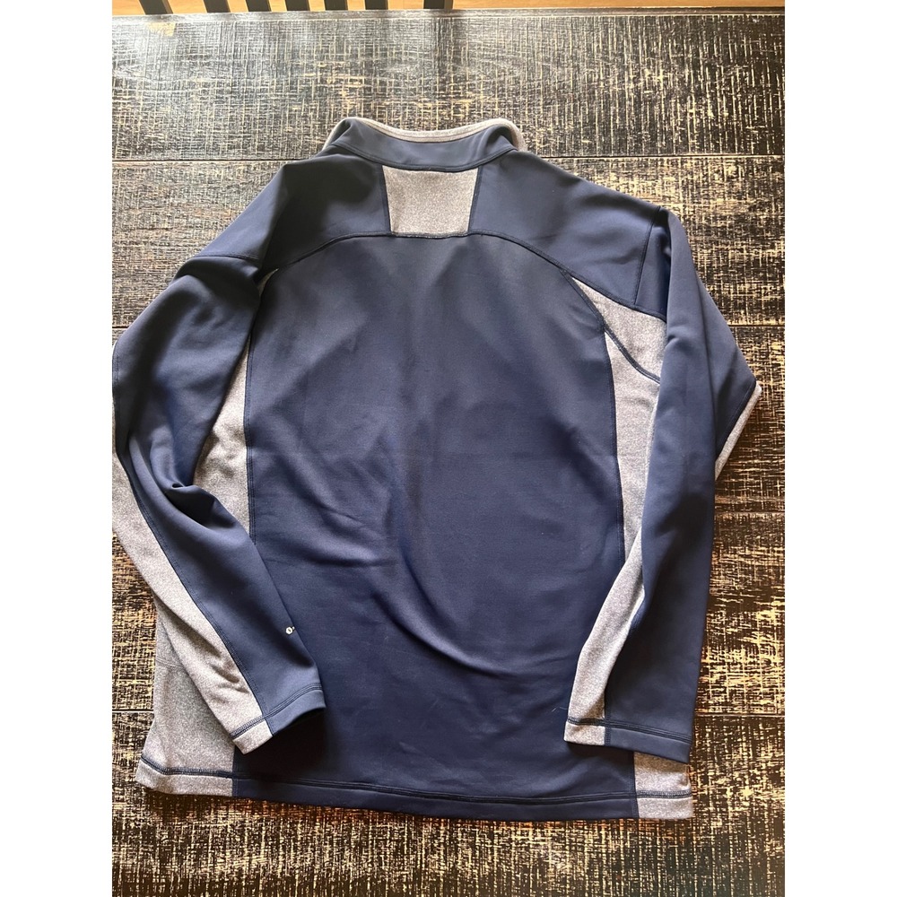 The North Face Mens FlashDry 1/4 Zip Pullover Cosmic Blue Grey C822W0B L NWT - Picture 2 of 5